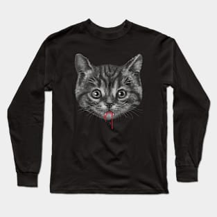 Black Pussy Cat Long Sleeve T-Shirt